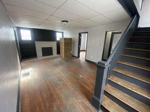 Interior with refinished floors