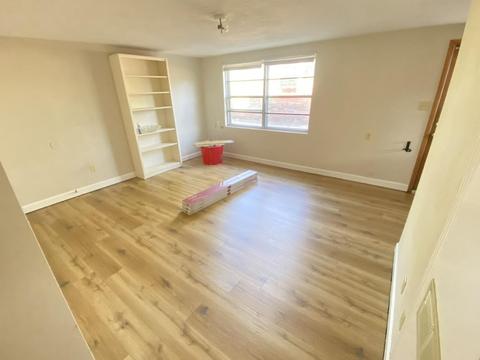 Unit interior with new flooring